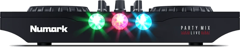 Contrôleur DJ 2 voies – 8 pads, carte son et jeux de lumières MONITOR