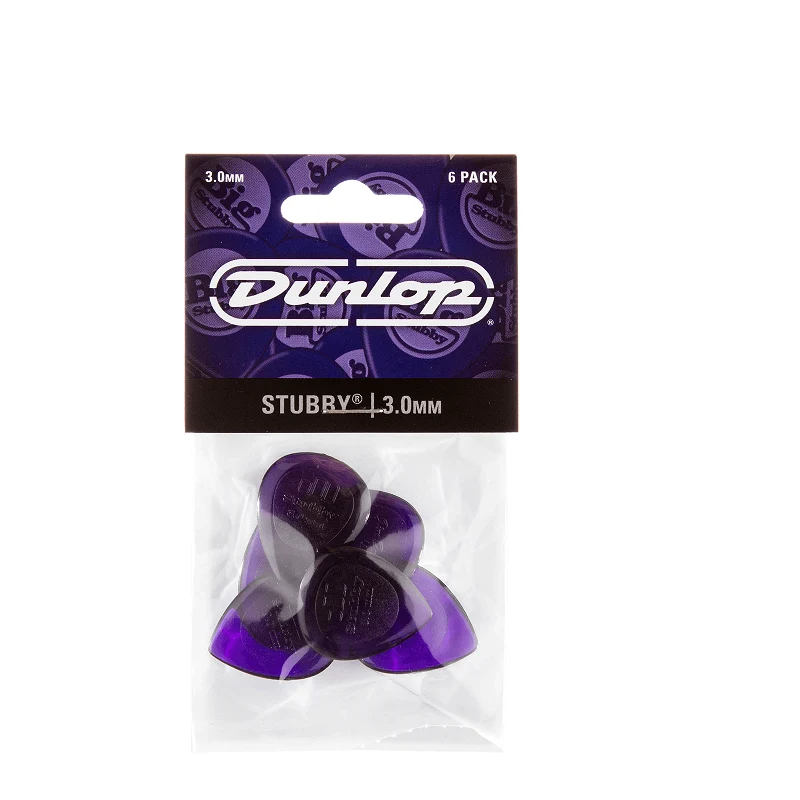 DUNLOP 474P300 Stubby Jazz 3.0 mm – Player’s Pack (6 médiators)