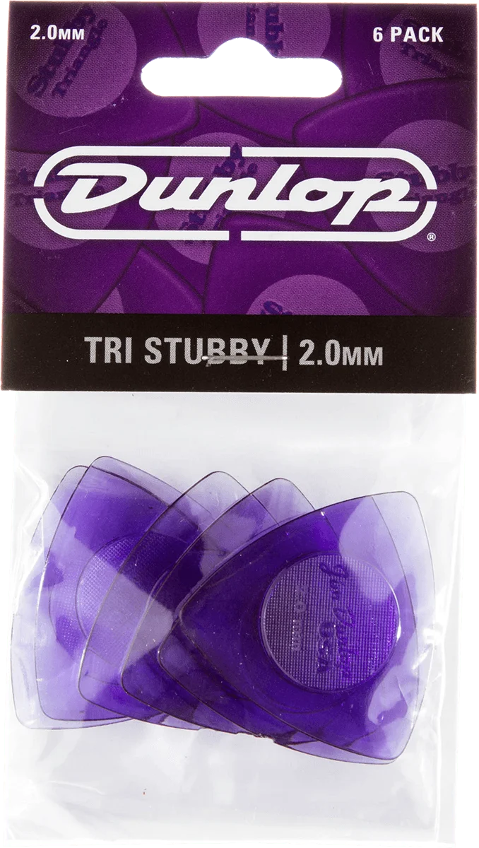 Dunlop 473P200 – Player’s Pack 6 médiators TRIANGLE TRI Stubby 2.0 mm