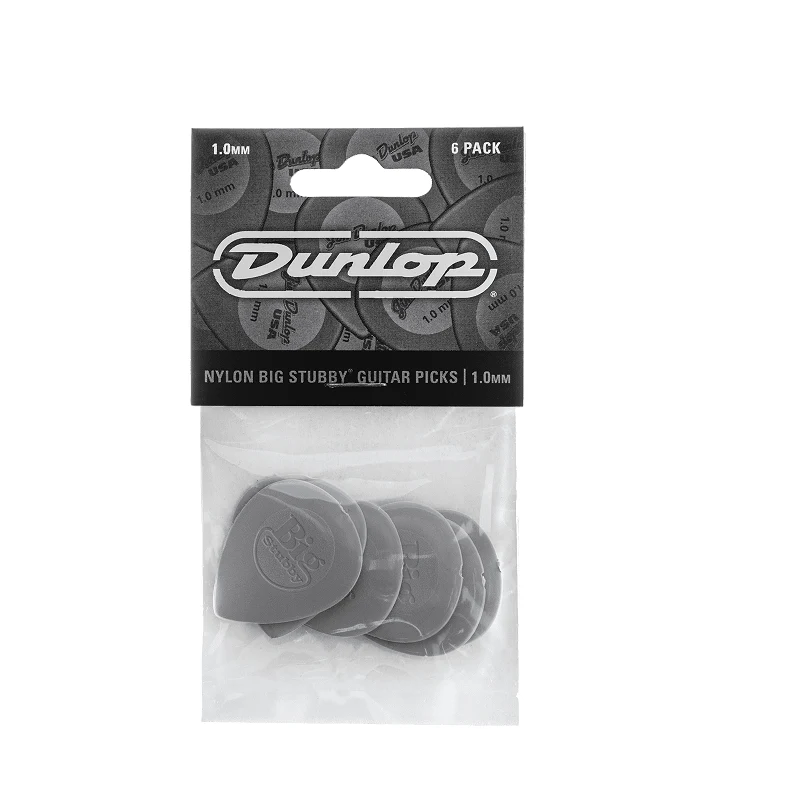 Dunlop Player’s Pack 445P1.0 – 6 médiators Nylon Big Stubby 1,0 mm