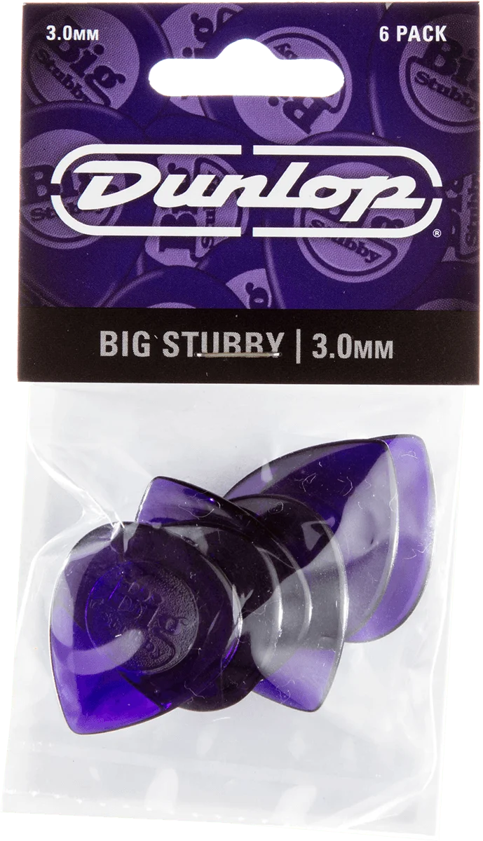 Dunlop Player’s Pack 475P3 – 6 médiators Big Stubby 3,0 mm