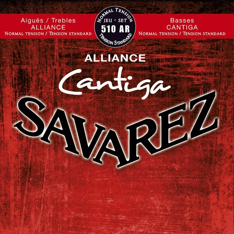 SAVAREZ 510AR Cantiga Rouge Tirant Normal – Jeu de cordes guitare classique