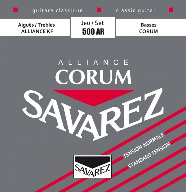 SAVAREZ 500AR Alliance Corum Rouge Tirant Normal – Jeu de cordes guitare classique