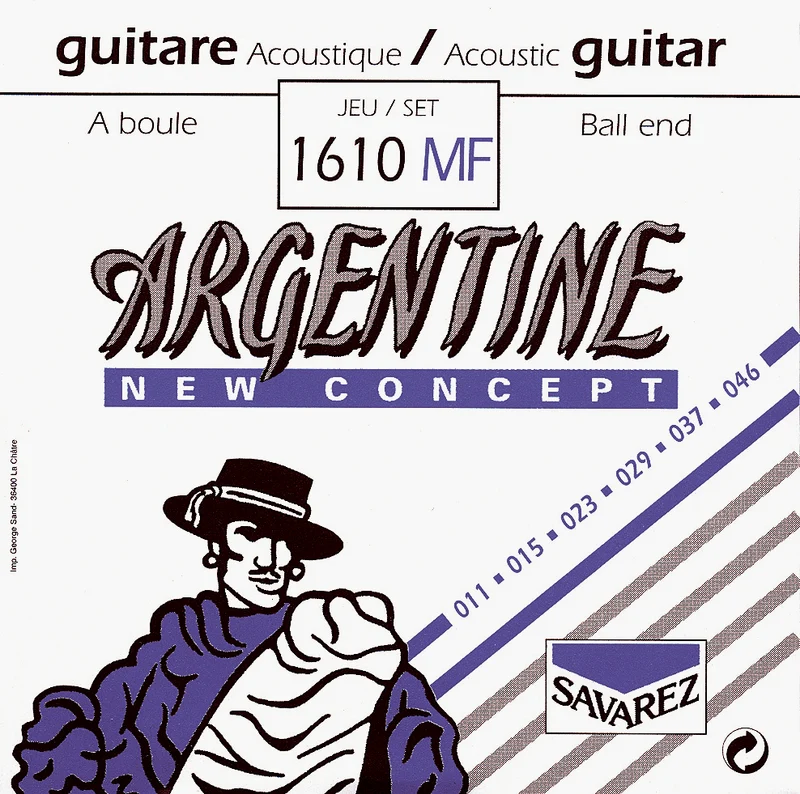 ARGENTINE 1610MF Light à boule – Jeu de cordes guitare manouche
