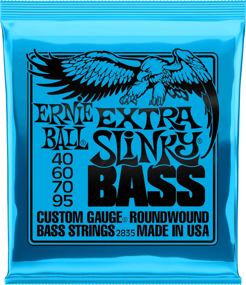 ERNIE BALL 2835 Extra Slinky 40-60-70-95 – Jeu de cordes basse