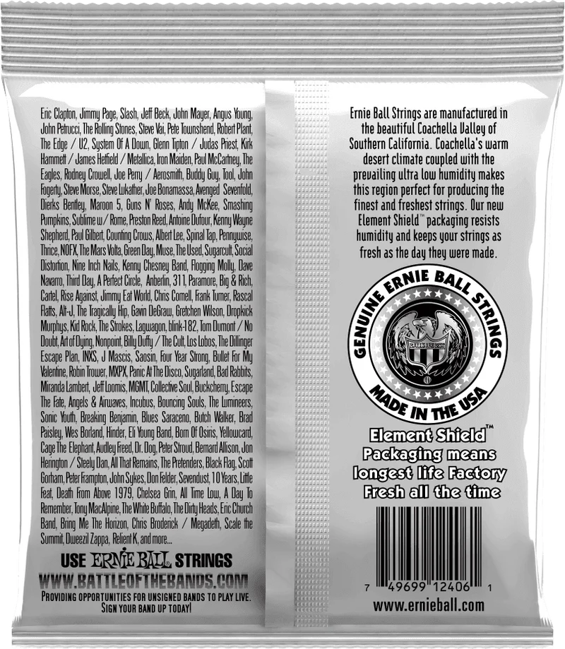 Jeu de cordes ERNIE BALL 2406 Nylon noir / métal argenté – guitare classique