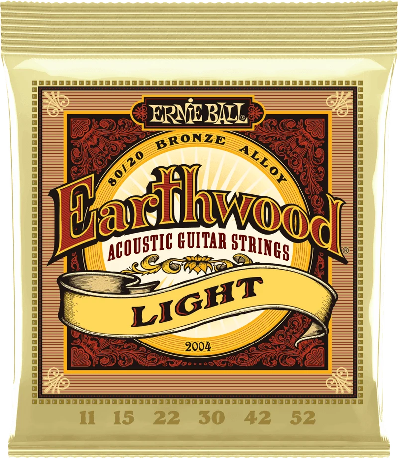 Jeu de cordes ERNIE BALL 2004 Earthwood Bronze – guitare acoustique – Light 11-52