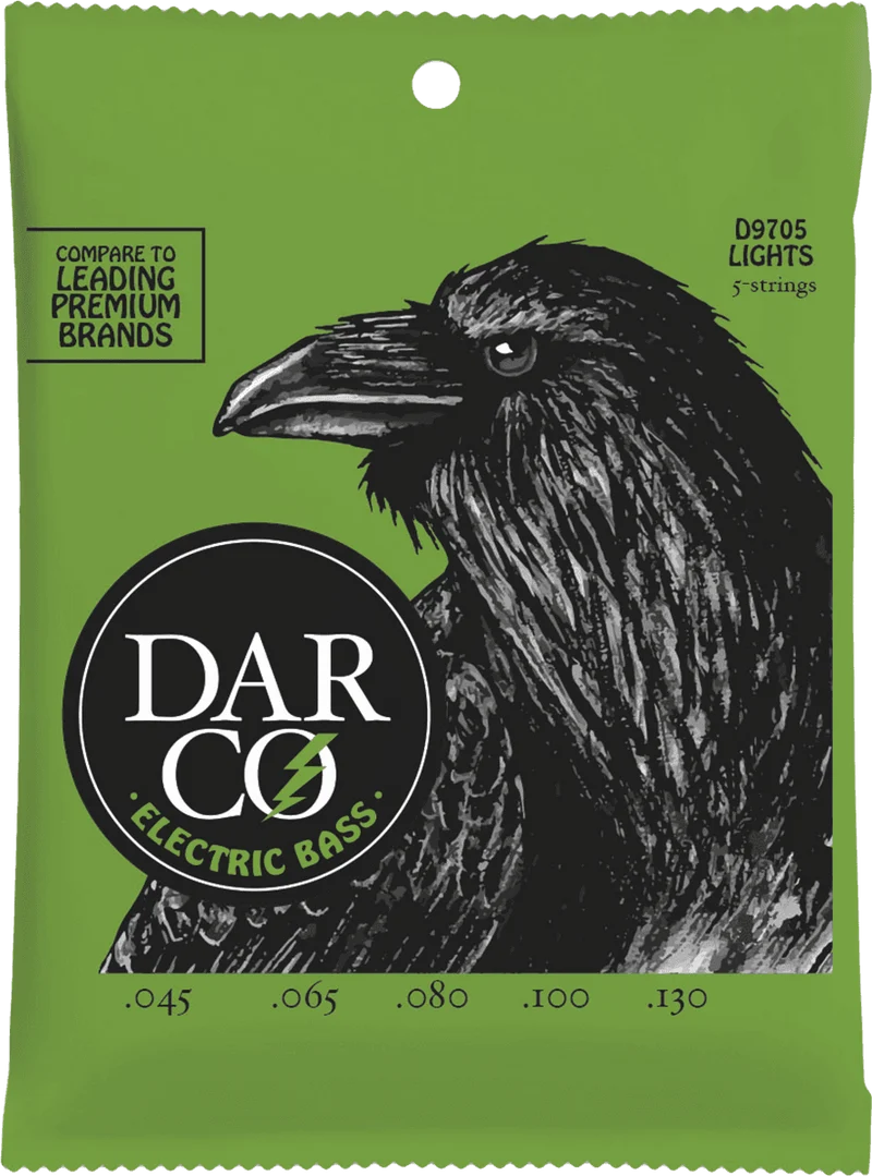 Jeu de cordes basse électrique 5 cordes D’Addario Darco Light D9705