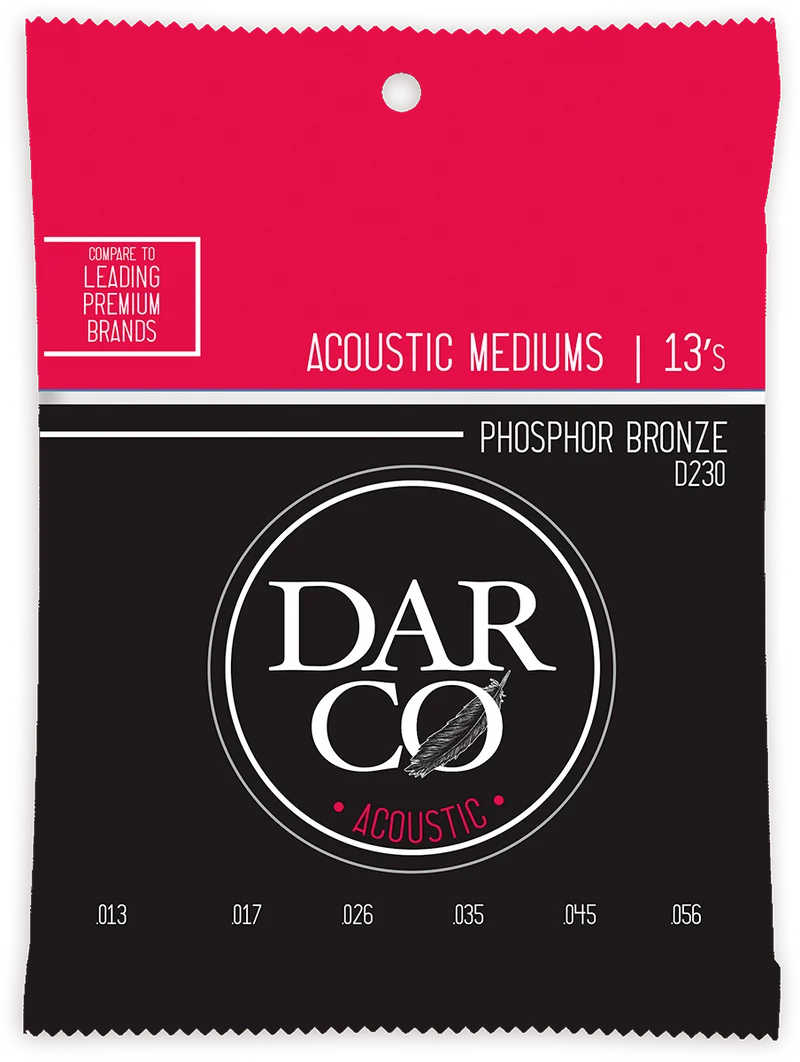 Jeu de cordes acoustique DARCO D230 – Phosphore Bronze – Medium