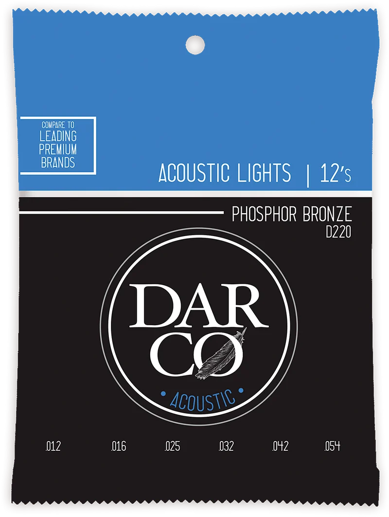 Jeu de cordes acoustique DARCO D220 – Phosphore Bronze – Light