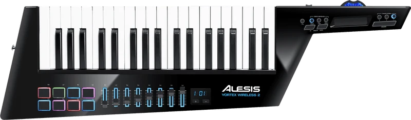 Clavier maître USB MIDI sans fil Alesis Vortex Wireless 2 – 37 touches – 8 pads