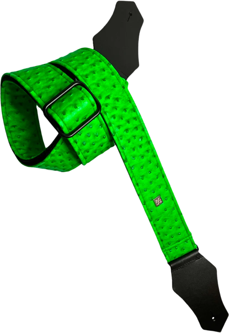 Courroie guitare Get’m Get’m – Ostrich Neon Green