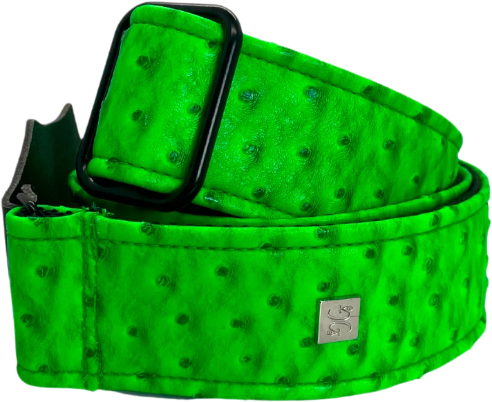 Courroie guitare Get’m Get’m – Ostrich Neon Green