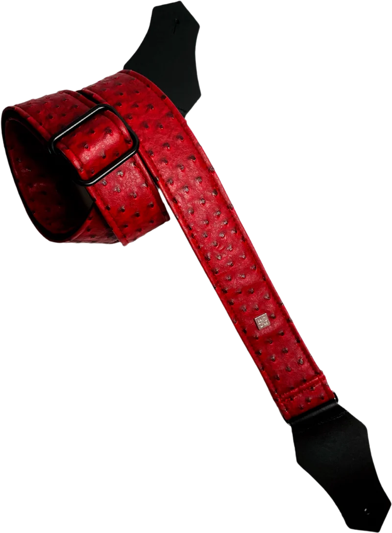 Courroie de guitare GET’M GET’M – Ostrich Burgundy