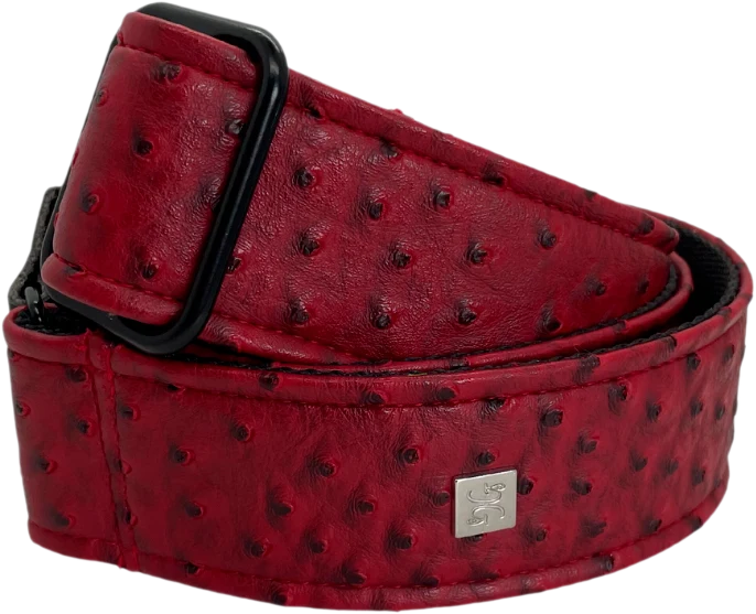 Courroie de guitare GET’M GET’M – Ostrich Burgundy