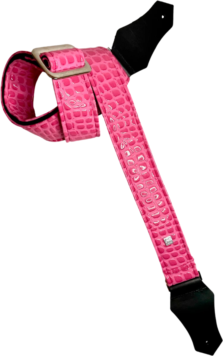 Courroie de guitare GET’M GET’M Aussie Gator – Bubble Pink