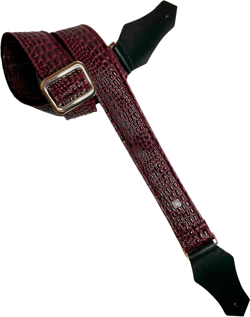 Courroie de guitare GET’M GET’M Aussie Gator – Burgundy