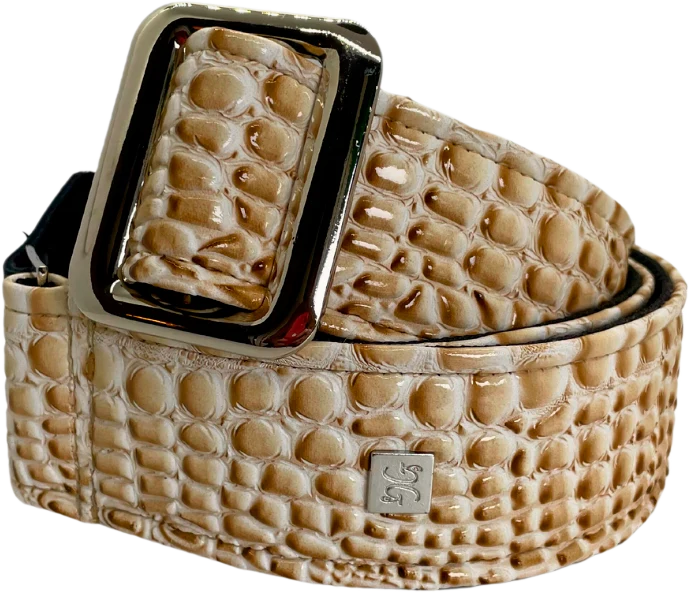 Courroie de guitare GET’M GET’M Aussie Gator – Western Cream