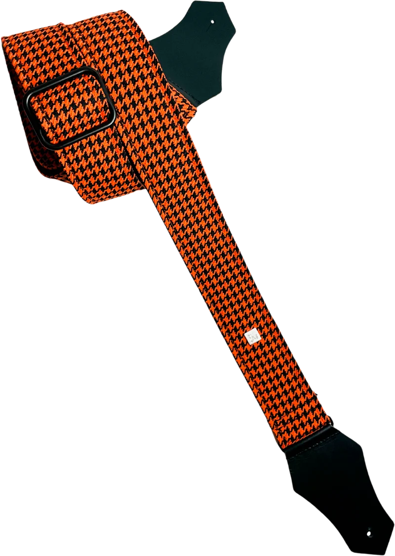 Courroie guitare Get'm Get'm – Fly Hounds Tooth Orange