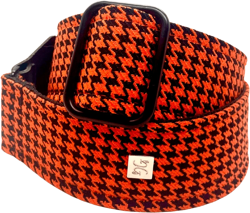 Courroie guitare Get'm Get'm – Fly Hounds Tooth Orange