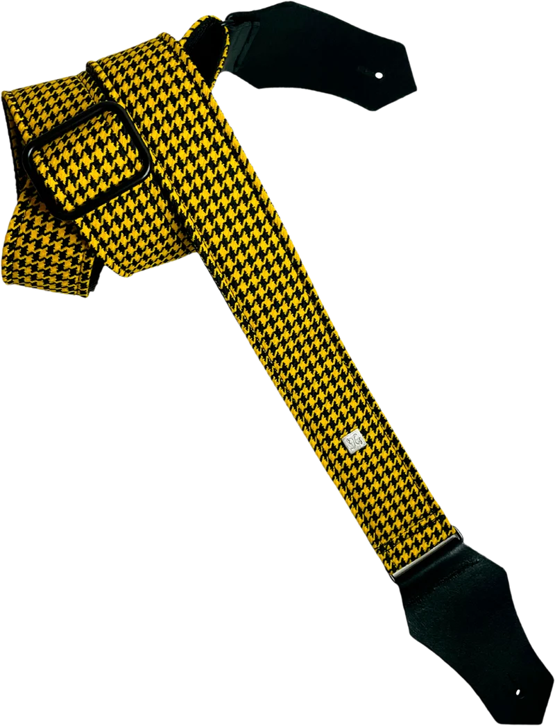 Courroie guitare Get'm Get'm – Fly Hounds Tooth Yellow
