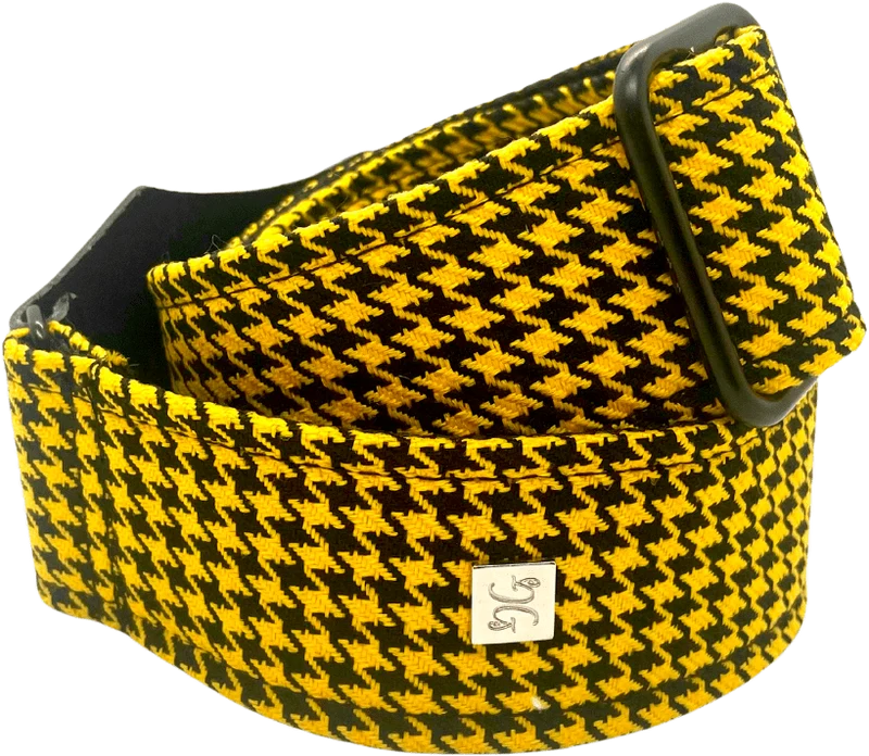 Courroie guitare Get'm Get'm – Fly Hounds Tooth Yellow