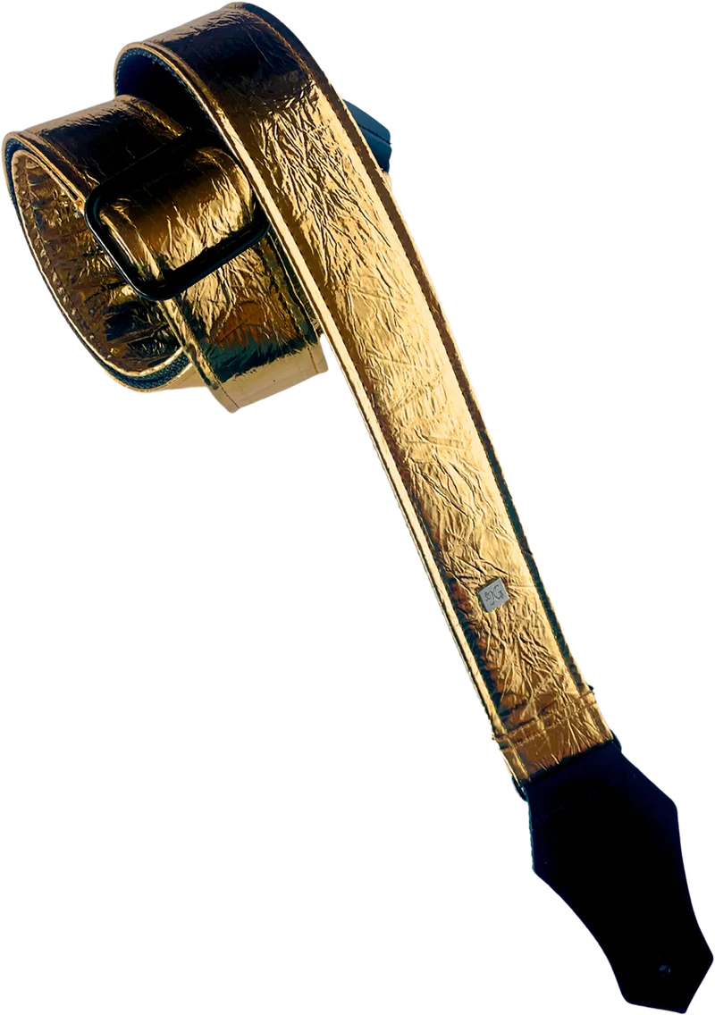 Courroie guitare Get'm Get'm – Distressed Vernice Gold