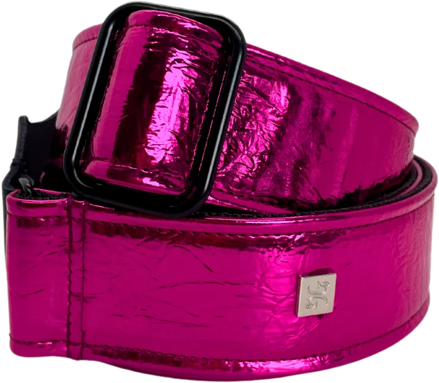 Courroie guitare Get'm Get'm Distressed Vernice – Fuchsia