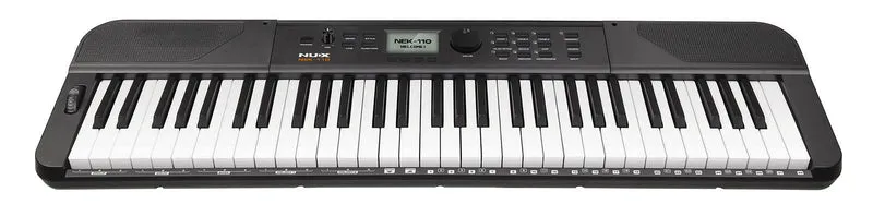 Piano portable NUX NEK-110B – 61 touches – Noir