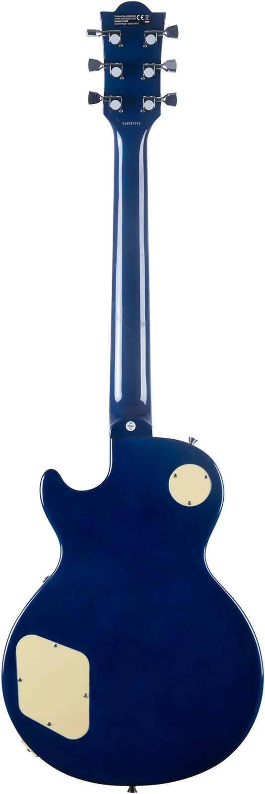Guitare électrique type Les Paul Vintage EKO LS300-BLU – Quilted Blue -STOCK B