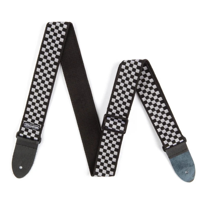 Courroie guitare Dunlop Standard – Échiquier noir & blanc D38-31BK
