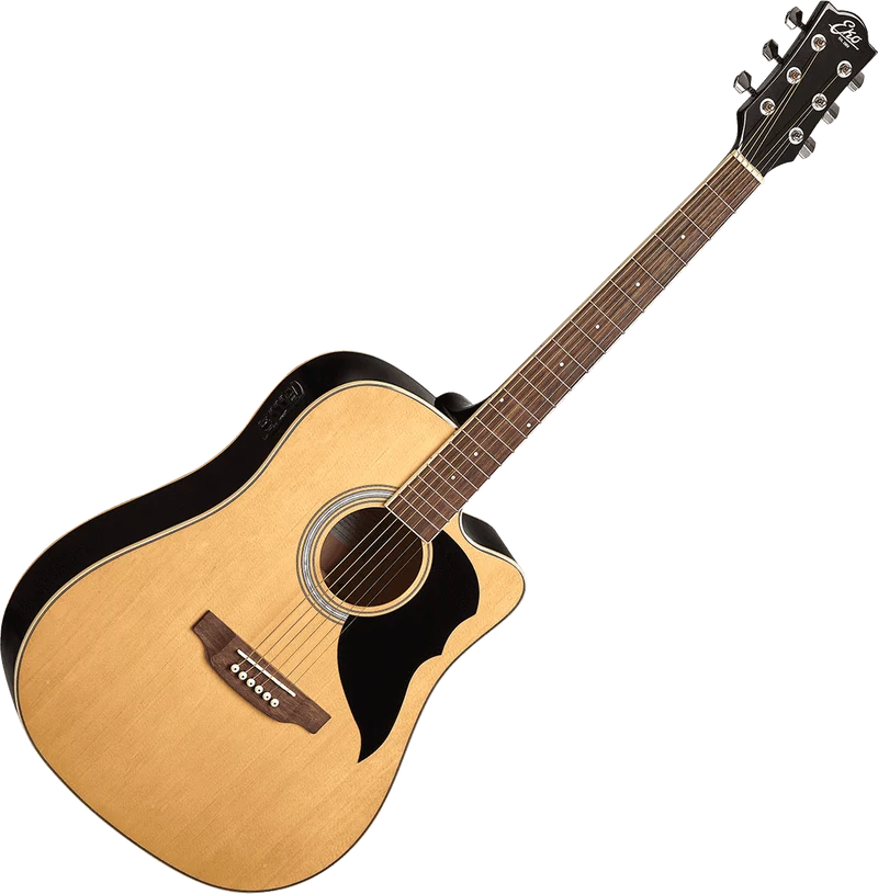 Guitare électro-acoustique Eko Ranger 6 CW-EQ Dreadnought Cutaway Naturelle