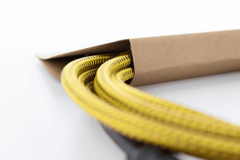 Câble instrument Cordial Série Element EI Tweed – Jack 6,35 mm – 3 m jaune - EI3PP-TWEED-YE