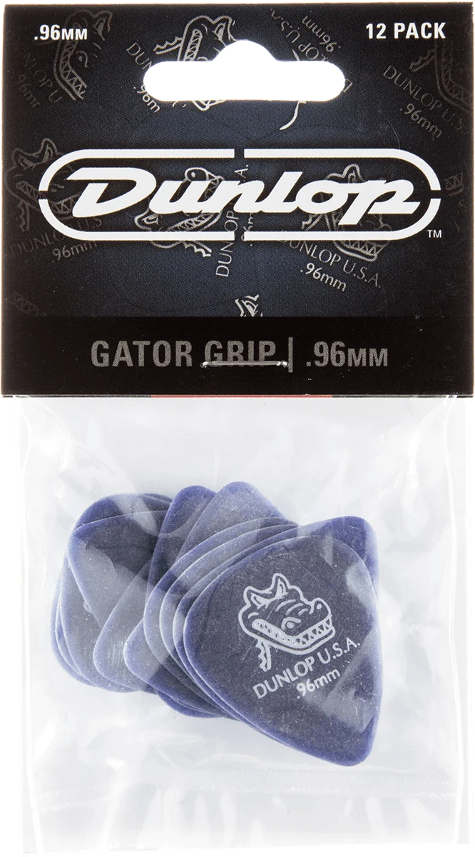 Player’s Pack de 12 médiators Dunlop Gator Grip 0.96mm 417P096