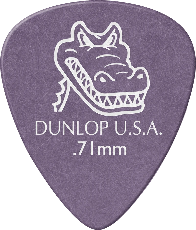 Player’s Pack de 12 médiators Dunlop Gator Grip 0.71mm 417P071