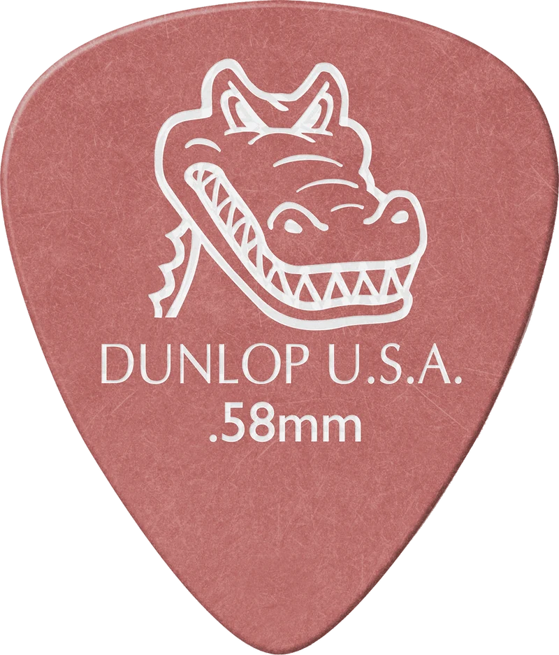 Player’s Pack de 12 médiators Dunlop Gator Grip 0.58mm 417P058