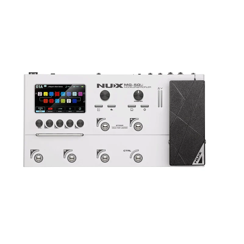 Multi-effets / Modéliseur guitare & basse (White) NUX MG50LI-WH