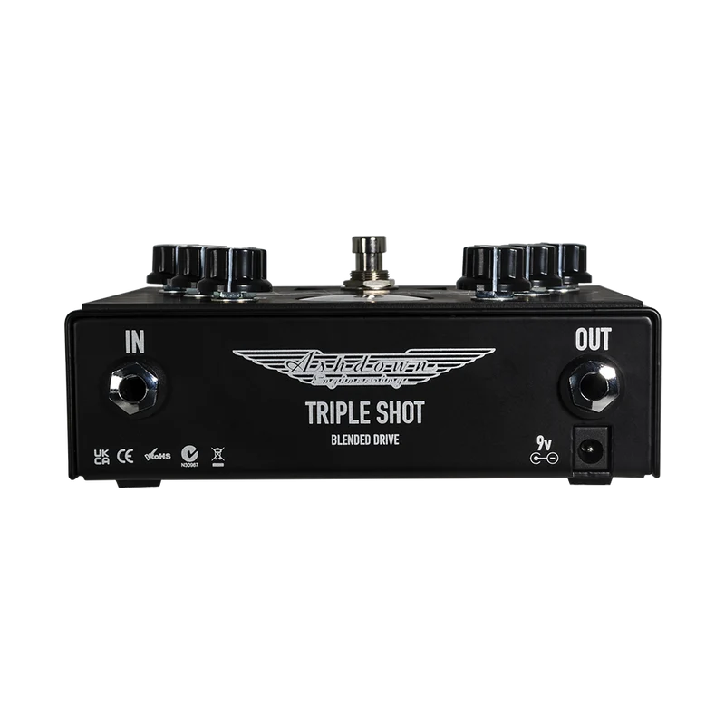 Pédale Distorsion Ashdown Triple Shot VU (3 bandes)