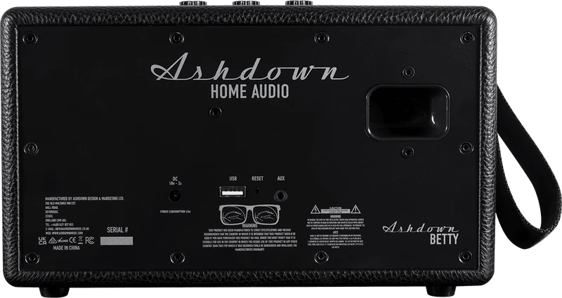 ENCEINTE BLUETOOTH NOIRE 2 X 20W ASHDOWN BETTY