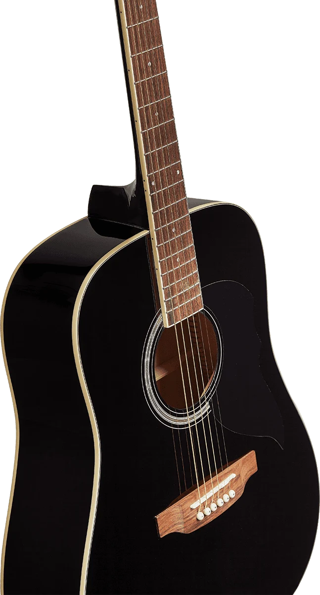 Guitare acoustique Dreadnought Noir – EKO Ranger 6 BLK