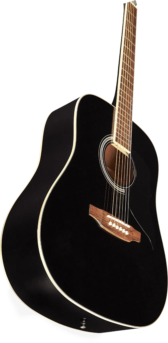 Guitare acoustique Dreadnought Noir – EKO Ranger 6 BLK