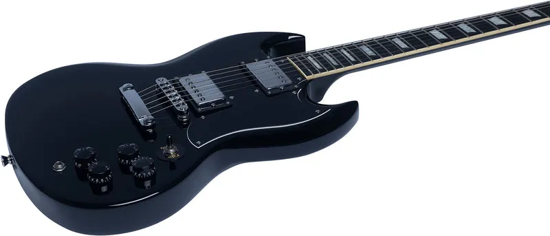 Guitare électrique type SG Eko DV300 noire STOCK B