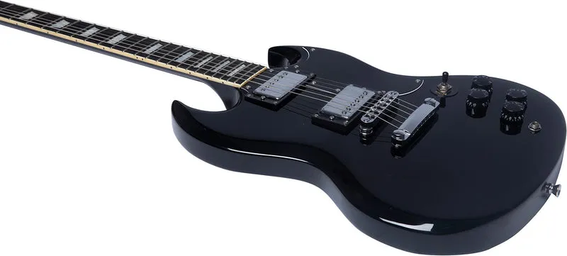 Guitare électrique type SG Eko DV300 noire STOCK B