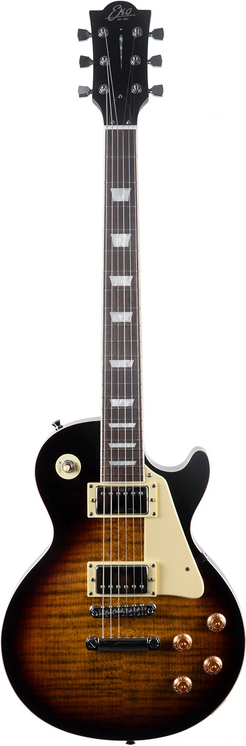 Guitare électrique type LP vintage – Honey Burst EKO LS300-HB