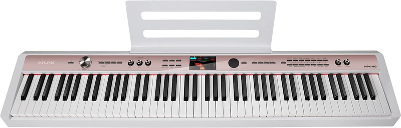 Piano numérique 88 touches – toucher lourd + arrangeur NUX NPK-20-W – Blanc