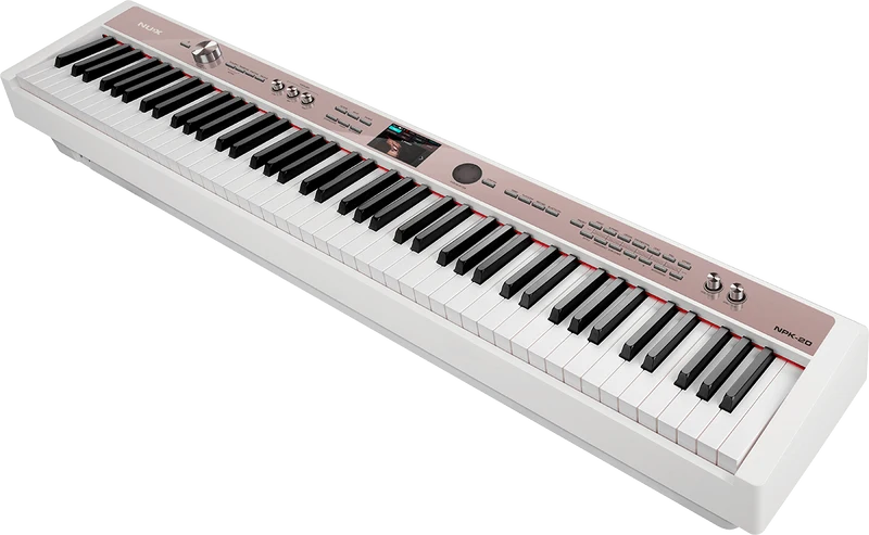Piano numérique 88 touches – toucher lourd + arrangeur NUX NPK-20-W – Blanc