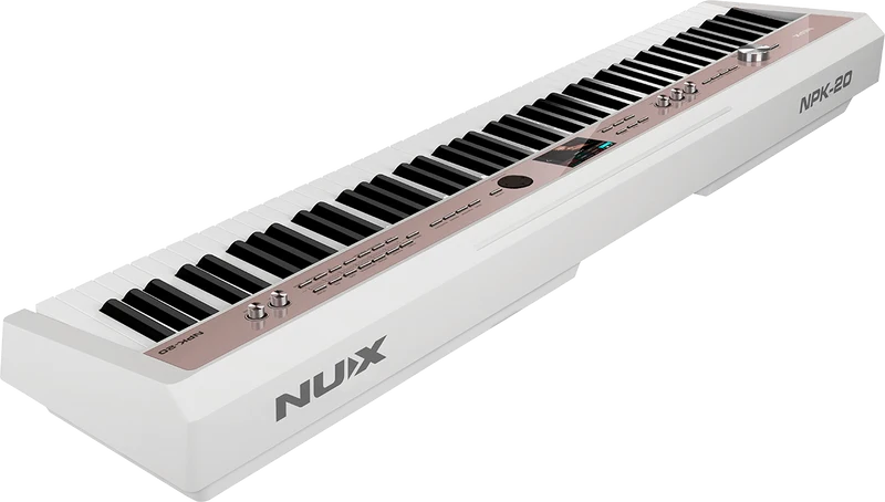 Piano numérique 88 touches – toucher lourd + arrangeur NUX NPK-20-W – Blanc