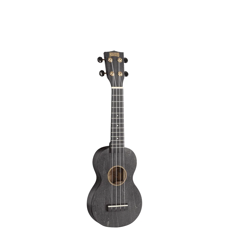 Ukulélé soprano Slimline noir satin + housse Mahalo MS1-TBK
