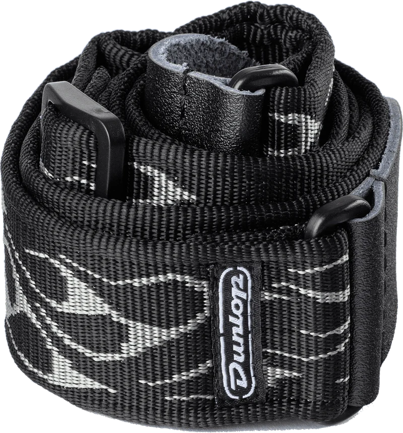 Courroie guitare Dunlop Jacquard Flamme Gris D3811GY