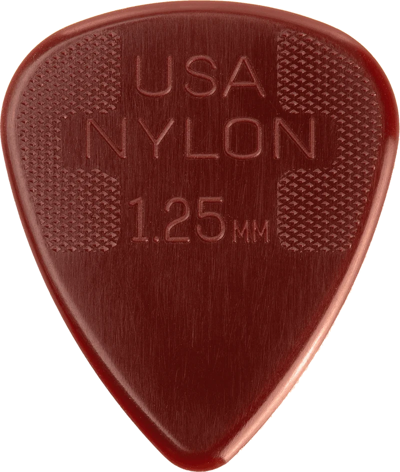 Lot de 12 médiators Dunlop Nylon Standard 0.125mm 44P125